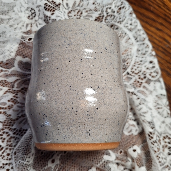 Hand Made Speckled Gray Ceramic Mug/Tumbler - Picture 2 of 3